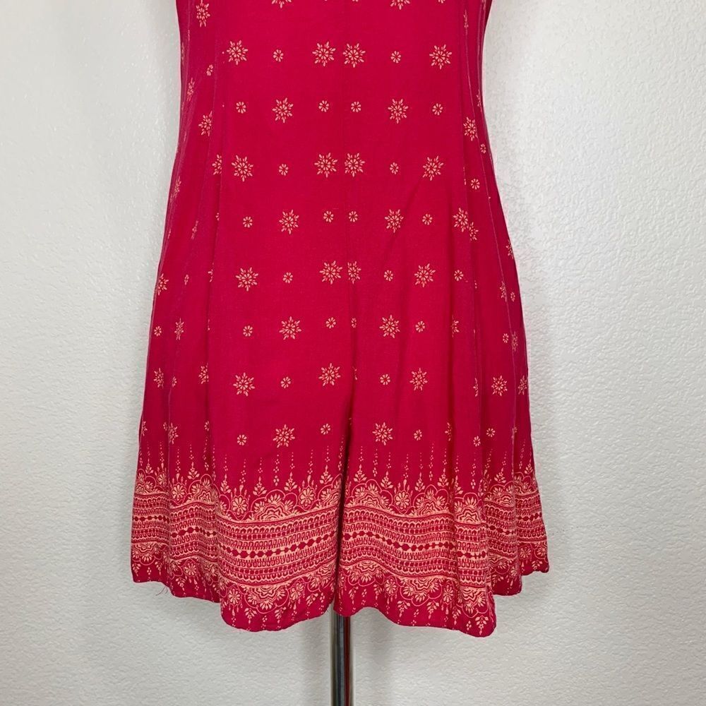 NWOT Mudd Women’s Size Large Red Floral Romper - Picture 8 of 12